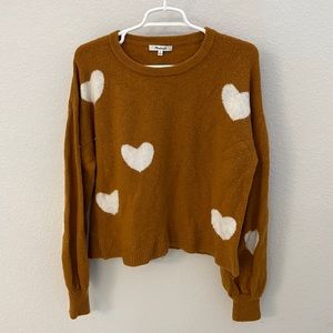 Madewell heart sweater - size small